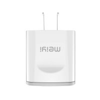 美逸(MEIYI)双口USB电源适配器/手机充电器充电头/2.4A智能快充 白色