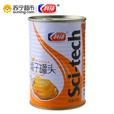 科技牌(SCI-TECH)糖水橘子罐头425g 桃子肉水果罐头 休闲食品 烘焙辅料 零食 方便速食 自热火锅伴侣 饮料