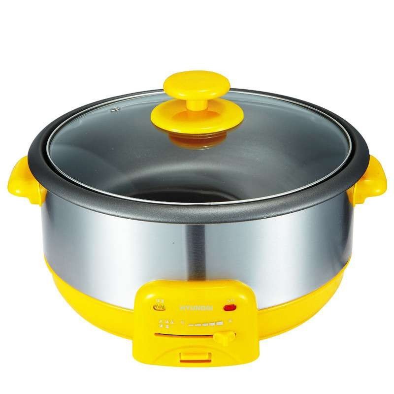 现代(HYUNDAI) 金色多功能电火锅 CDK-120分体式不锈钢电热火锅电煮锅