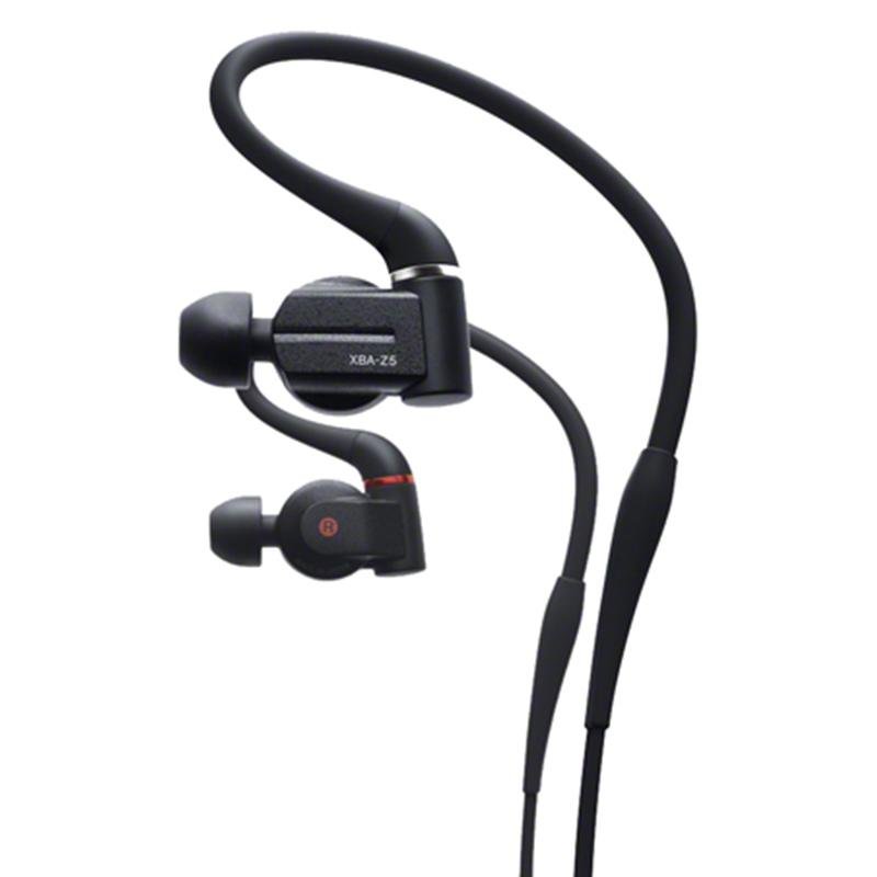 索尼(SONY)XBA-Z5 圈铁结合耳机 高解析度音混合式三位趋动单元 黑色