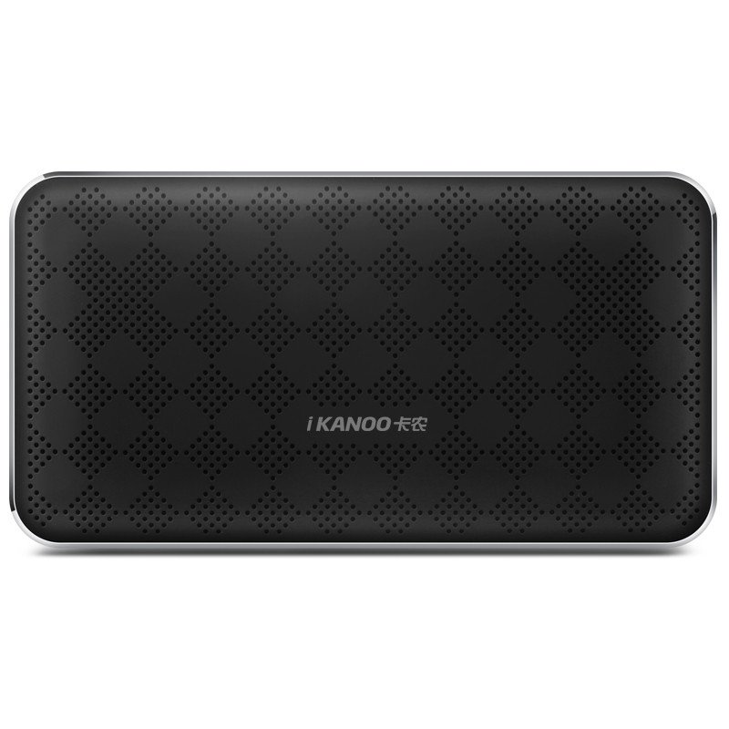 iKANOO/卡农 i908刀锋蓝牙插卡音箱,超薄便携户外运动蓝牙音响 爵士黑
