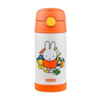 膳魔師(THERMOS)高真空不锈钢吸管杯水杯 (米菲) F4013 MF 橙色适用于12个月以上宝宝