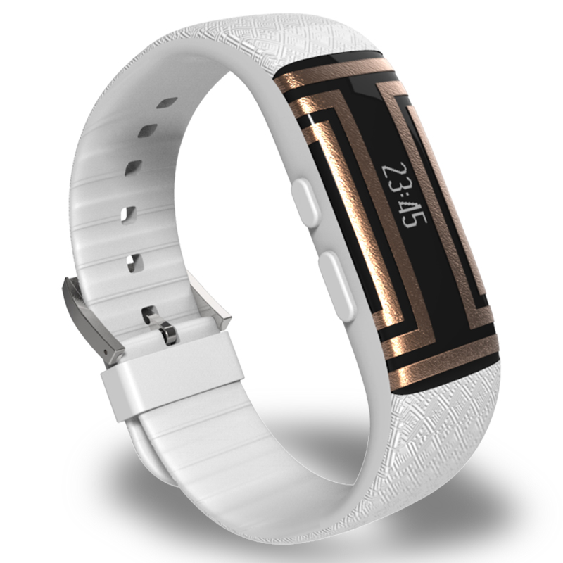 爱国者(aigo)W01福寿智能手环 来电提醒 心率睡眠监测 运动手环 白色