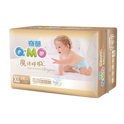 [苏宁自营]Q-MO(奇莫)魔法呼吸婴儿纸尿裤XL码44片(12kg以上)
