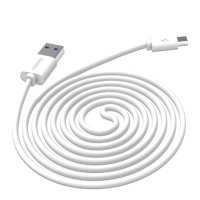 倍斯特 0741 Micro USB安卓数据线/充电线 3米 白色 适用于三星/小米/魅族/华为等移动电源充电宝通用
