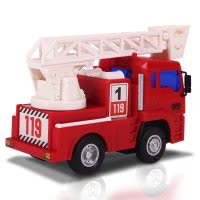 乐飞(LEFEI)城市工程车系列 6911消防车 小号惯性云梯救护车 儿童玩具模型汽车3-6岁