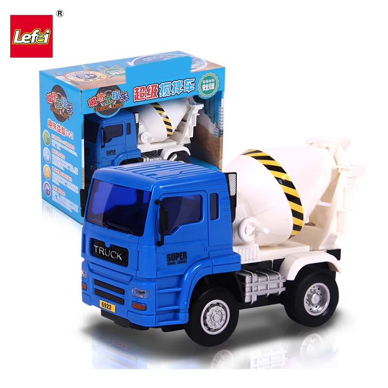 乐飞(LEFEI)城市工程车系列 6922水泥搅拌车 小号惯性泥土车 益智儿童玩具模型3-6岁
