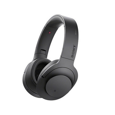 索尼(SONY)无线降噪立体声耳机MDR-100ABN(炭黑色) 可折叠头戴式降噪NFC蓝牙耳机