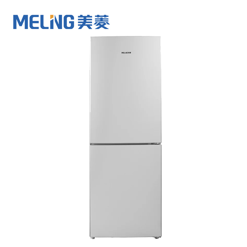美菱(MELING) BCD-201WEC 201升两门冰箱 风冷无霜 大冷冻空间 钢板外观极光银