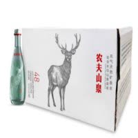 农夫山泉 高端充气天然矿泉水350ml*24瓶 整箱（图案随机）