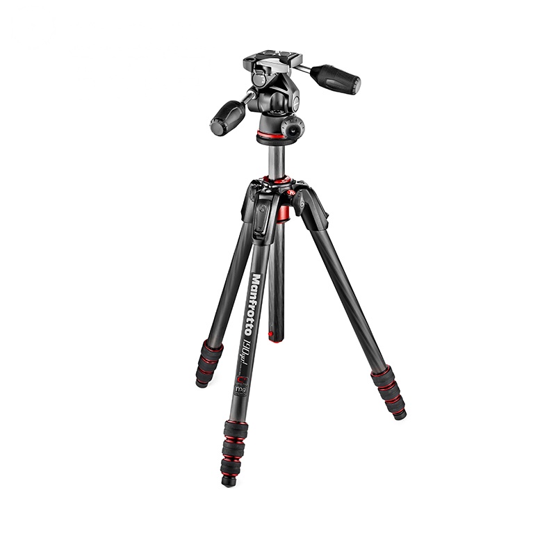 曼富图(MANFROTTO) MK190GOC4TB-3W 旋钮式碳纤维三脚架套装