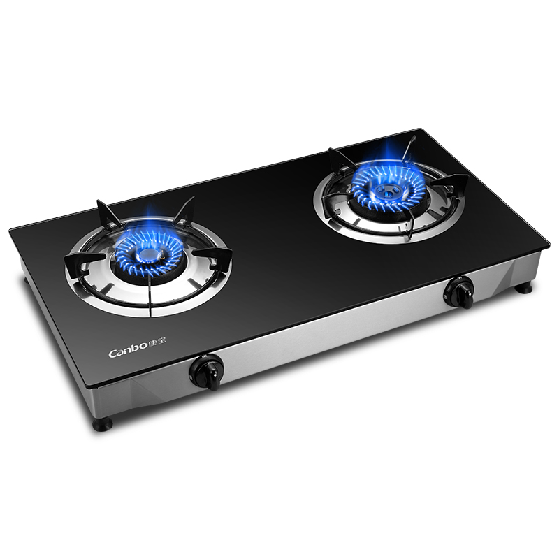 康宝(Canbo)JZY(T)-H240-B21 台式玻璃灶 煤气灶双灶 家用天燃气天然气灶具