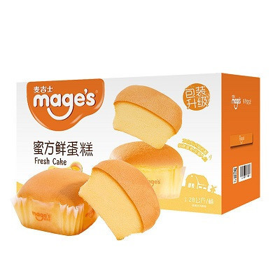 麦吉士鲜蛋糕小零食早餐食品面包糕点整箱礼包1280g