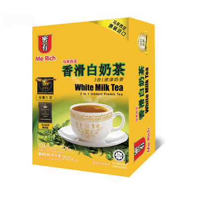 Me Rich密有3合1香滑速溶白奶茶20克*10包马来西亚进口奶茶