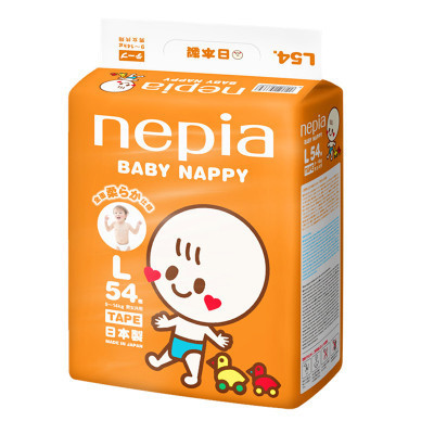 日本原装进口妮飘婴儿纸尿裤L 54PCS