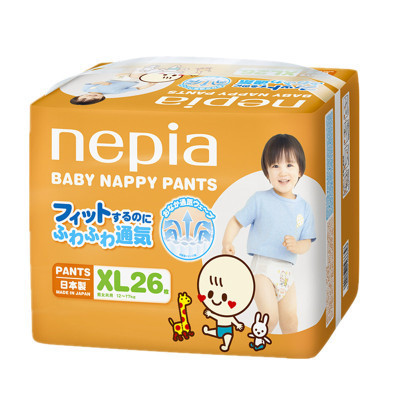 日本原装进口妮飘婴儿纸尿裤 XL 26PCS