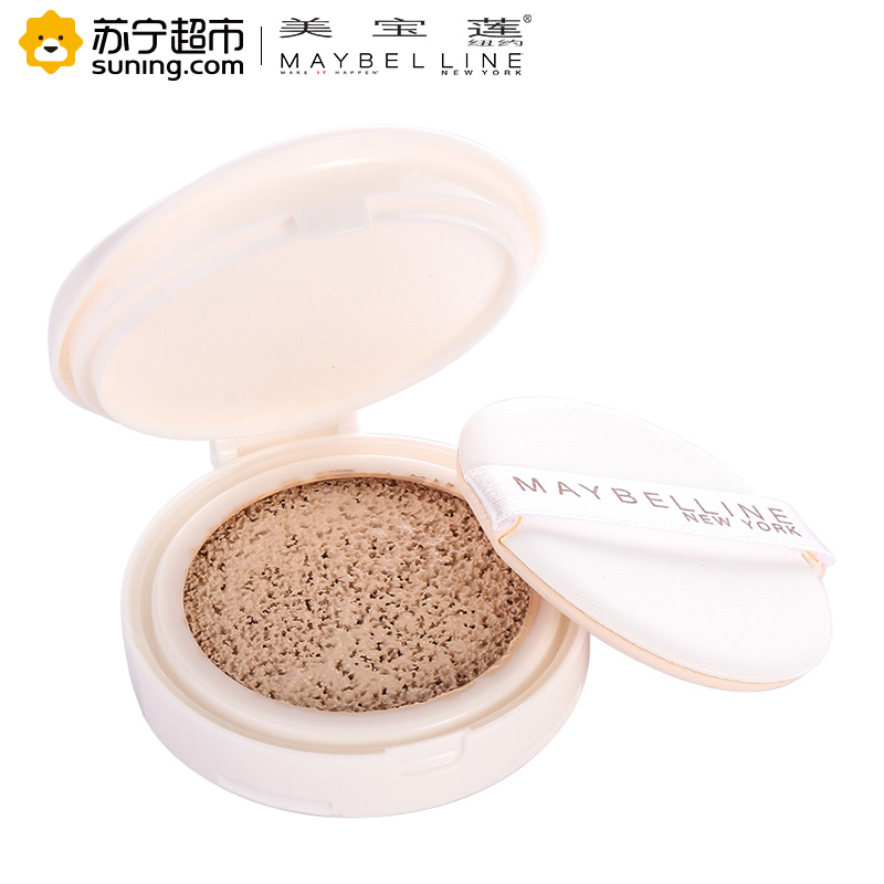 美宝莲(Maybelline) 巨遮瑕空气轻垫霜升级版 01象牙色 替换装 14g
