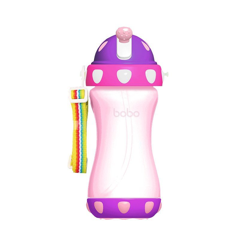 bobo乐儿宝缤纷吸管水壶380毫升绿色(ILB102-G)