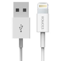 罗马仕(ROMOSS)CB12白色 Lightning快充数据线 iPhone8x/7/7P/6S/6手机充电线 塑料