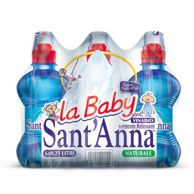 意大利进口圣安娜Sant'Anna饮用水250ml*6