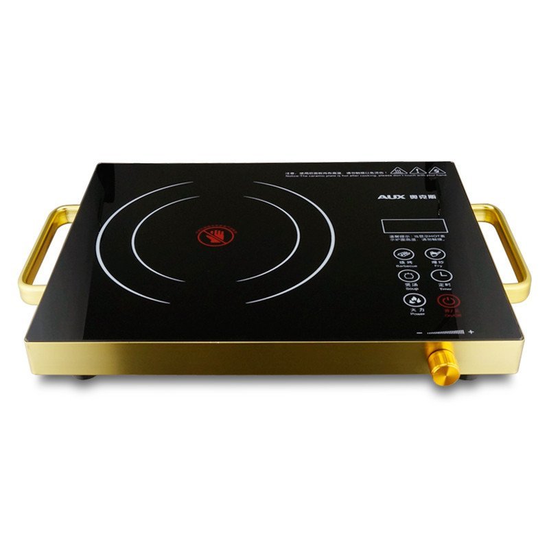 奥克斯（AUX） DT223C 黑晶面板电陶炉 智能触控 预约防水 全金属三环火 电陶炉