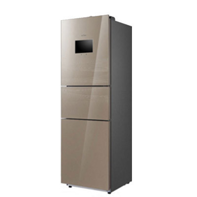 美的(Midea)BCD-230WTGZM(E) 230升 大屏智能 玻璃面板 风冷无霜家用节能三门三温式电冰箱