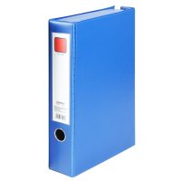 齐心 A1296 办公必备磁扣式PVC档案盒 A4 35MM 蓝色 2个装