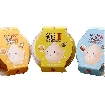 蜡笔小新 纯滋100乳酸菌果肉果冻 香橙味 160g