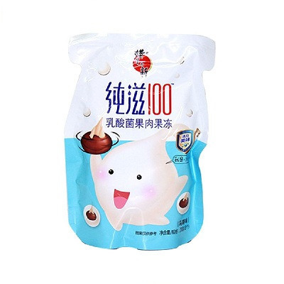 蜡笔小新 纯滋100乳酸菌果肉果冻 马蹄味 200g