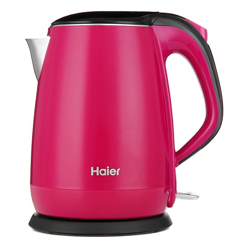 Haier/海尔 HKT-2719R电热水壶 双层防烫保温 304不锈钢 电烧开水壶