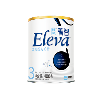 【苏宁红孩子】雅培(Abbott) ELEVA菁智纯净幼儿配方奶粉3段（12-36个月幼儿）400克