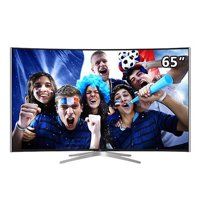 TCL L65C1-CUD 65英寸 4K曲面 全生态HDR 高色域 64位十四核安卓智能电视机(黑色)