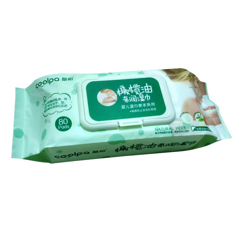 [苏宁自营]酷帕(coolpa)橄榄油亲润湿巾-80片DKYH-80Z 滋润保湿婴儿湿巾 便携式 亲肤柔软抑菌