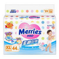 花王(Merries)婴儿纸尿裤/尿不湿 加大码XL44片(12kg以上)