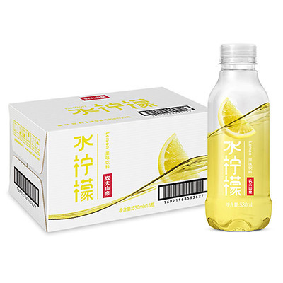 农夫山泉 水柠檬果味饮料 530ml*15瓶 整箱