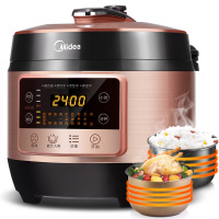 美的(Midea)WQC50B9 电压力锅 5L 双胆高压锅 24小时预约 智能 家用压力锅