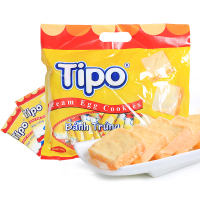 丰灵(TIPO)面包干 300g越南进口零食品 白巧克力鸡蛋味牛奶饼干