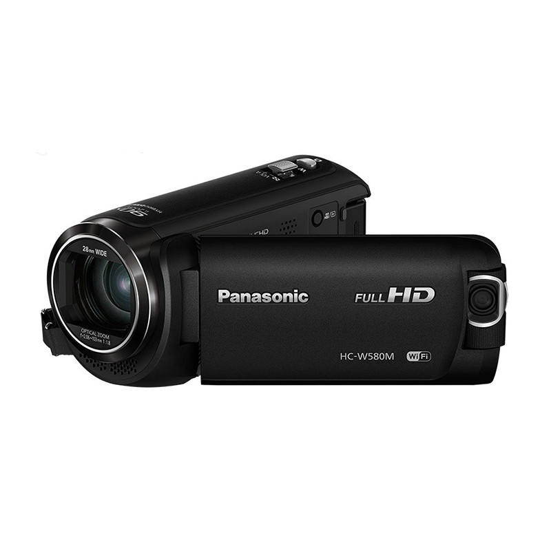 松下(Panasonic) HC-W580MGK 便携式民用高清数码摄像机 家用双摄像头摄像机 黑色