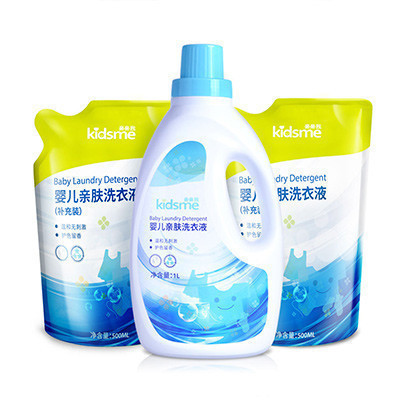 亲亲我(kidsme) 婴儿亲肤洗衣液套装(1L+500ML*2)