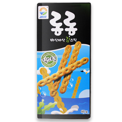 九日牌海苔味QQ棒60g 韩国进口儿童宝宝手指饼干棒棒办公旅行休闲零食