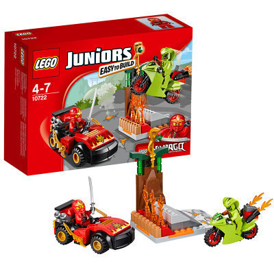 LEGO 乐高 Juniors 小拼砌师系列 幻影忍者毒蛇大对决 10722 4-7岁 塑料玩具 50-100块