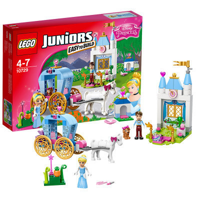 LEGO 乐高 Juniors 小拼砌师系列灰姑娘的南瓜车 10729 塑料玩具 100-200块 4-7岁