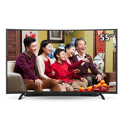 TCL L55P1S-CF 55英寸 同步院线 海量影视资源 安卓智能电视(黑银)