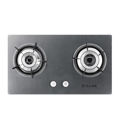 迅达燃气灶 2-N5-KSA 液化气双灶 嵌入式大火力灶具 不锈钢面板