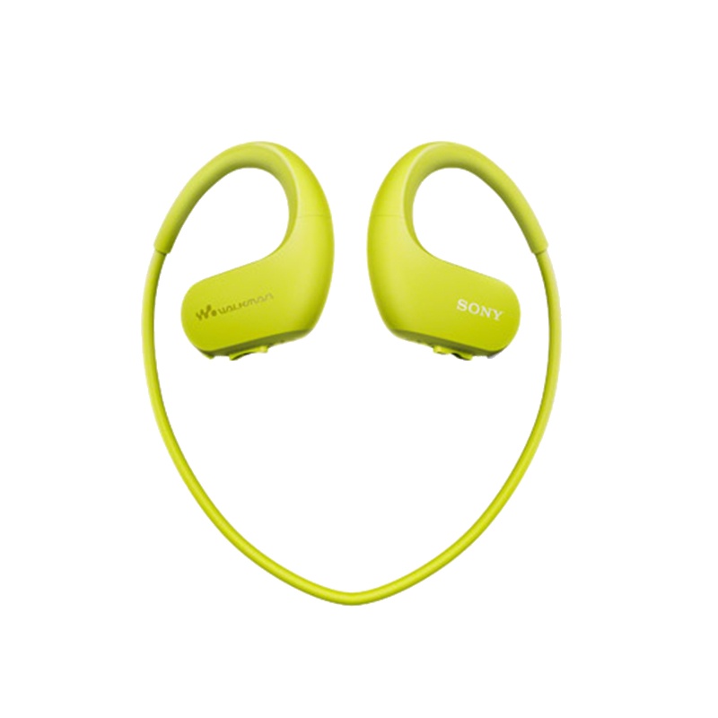 索尼（SONY）NW-WS413防水游泳跑步运动mp3音乐播放器一体耳机 4G 柠檬绿