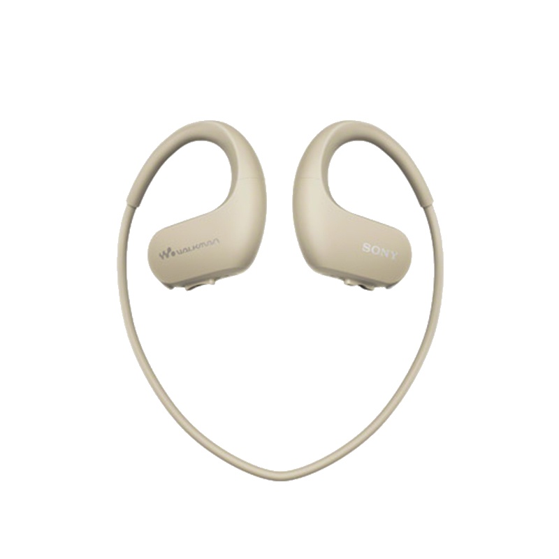 索尼(SONY)NW-WS414防水游泳跑步运动mp3音乐播放器一体耳机 8G 乳白色