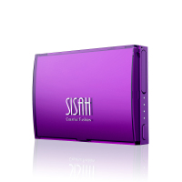 希思娅Sisah S2可爱超薄移动电源 聚合物充电宝 冲电宝自带线 三线合一 苹果插头认证 便携充电 时尚送礼 迷迭紫
