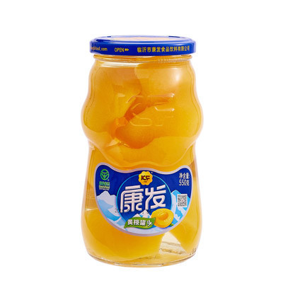 康发 黄桃罐头 550g/罐 水果罐头 开罐即食 甜品 水果 休闲食品 新鲜水果罐头 烘培原料 烘培