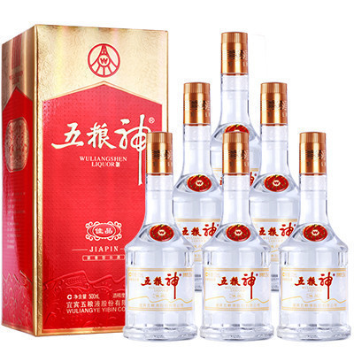 五粮液出品 五粮神 佳品 52度 浓香型白酒 500ml*6 整箱装