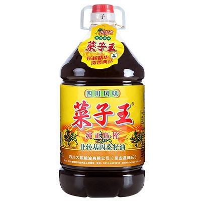 菜子王 纯正压榨菜籽油5L 非转基因食用油